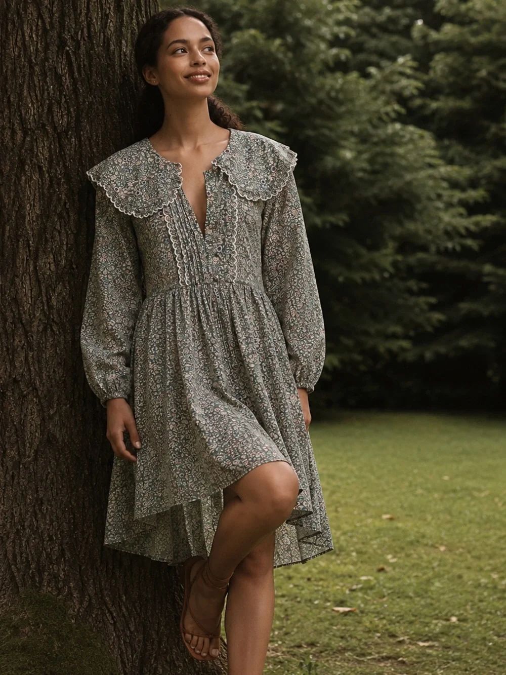 Anthropologie By Anthropologie Collared Lounge Dress
Size Small